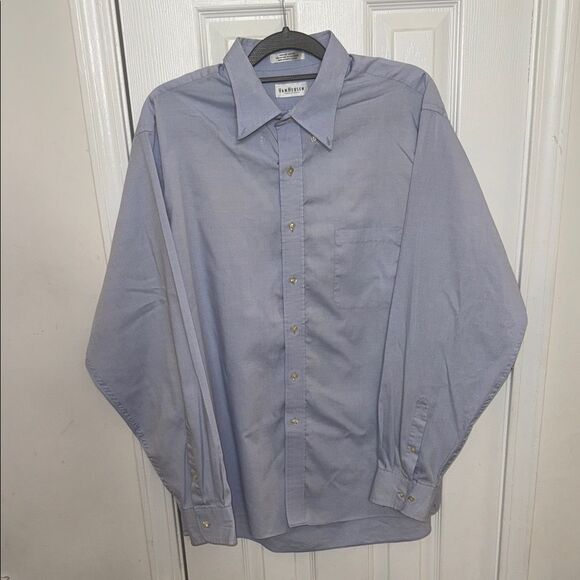 Men's Blue Dress Shirt - Picture 1 of 6